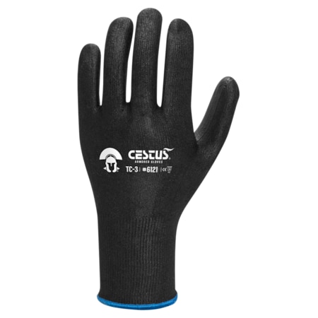 Work Gloves , TC3 Black #6121 PR